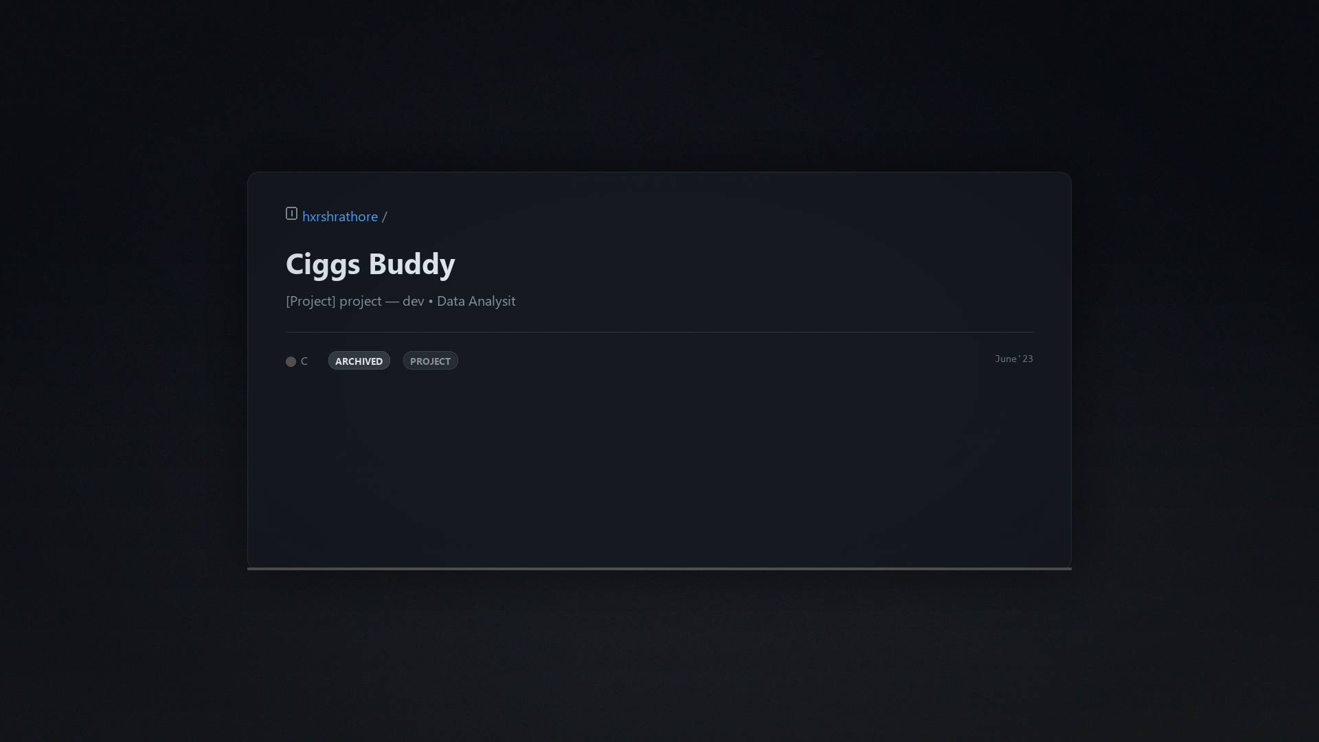 Ciggs Buddy